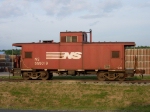 Caboose parked at the Lawrencville Brick Works Plant
